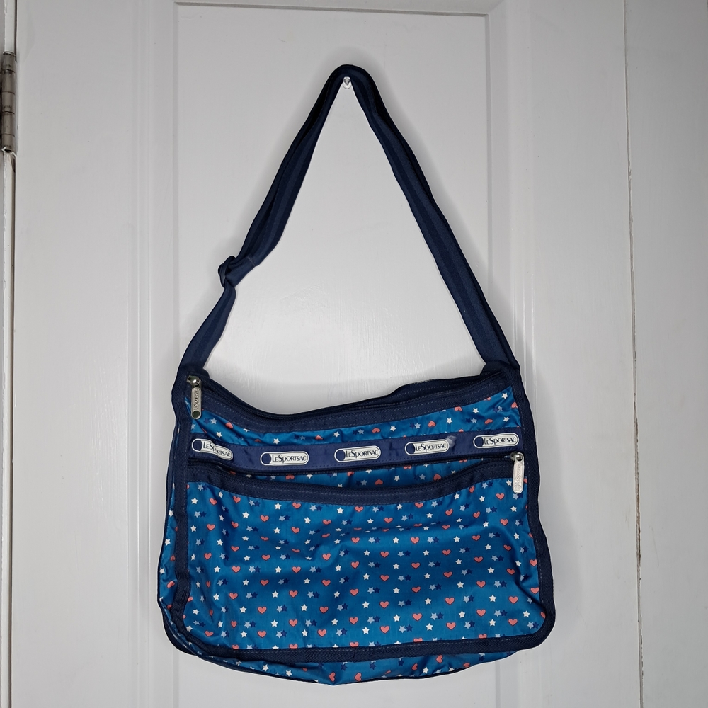 LeSportsac Blue Heart Print Women's Bag